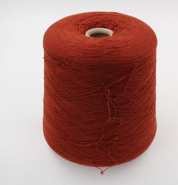 ALTER-ECO filato cashmere 100% 2/26 colore arancio rocche 790 gr