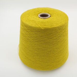 Filato 2/28 100% Cashmere per macchina 12 colore giallo rocche 550 gr