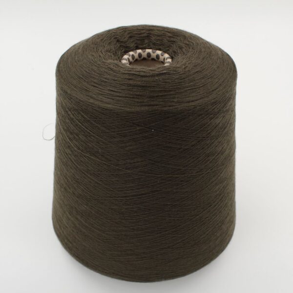 Filato 2/27 100% Cashmere per macchina 12 colore verde rocca 530 gr