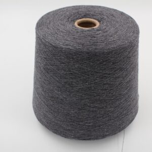 Yarn for knitting machine 2/30 70% merino extrafine 30% cashmere color medium grey cones 550 gr