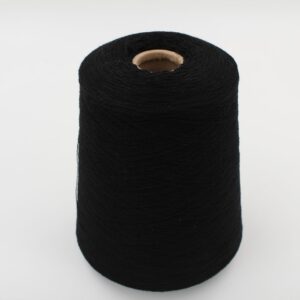 Filato 2/28 100% Cashmere per macchina 12 nero colore rocche 490 gr