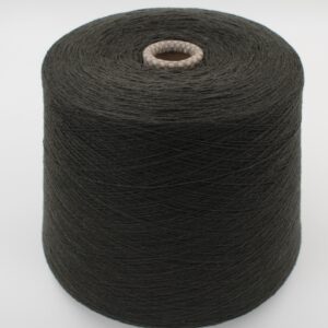 Yarn for knitting machine 2/30 70% merino extrafine 30% cashmere color dark green cones 600 gr