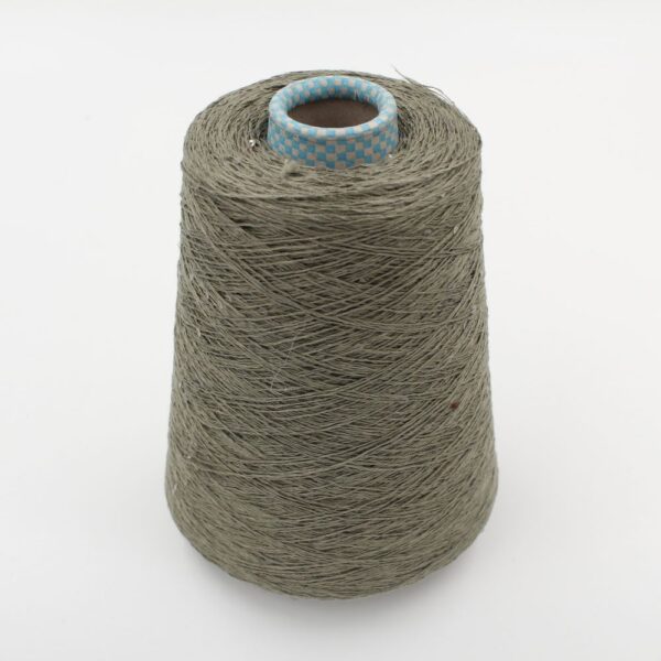 DESERT DIAMANTE 75% lino 25% seta con Paillettes nm 6500 colore verde rocche 320 gr
