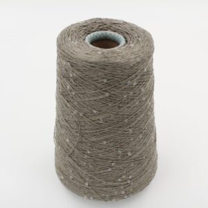 DESERT DIAMANTE 75% lino 25% seta con Paillettes nm 6500 colore verde rocche 320 gr