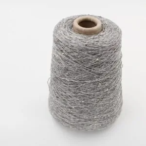 DESERT DIAMANTE 75% lino 25% seta con Paillettes nm 6500 colore grigio medio rocche 370 gr