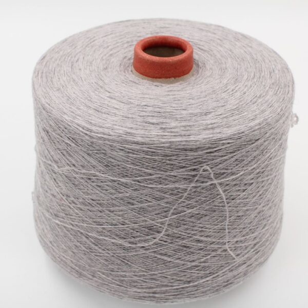 Yarn 2/28 100% Cashmere for knitting machine 12 color light grey cones 580 gr