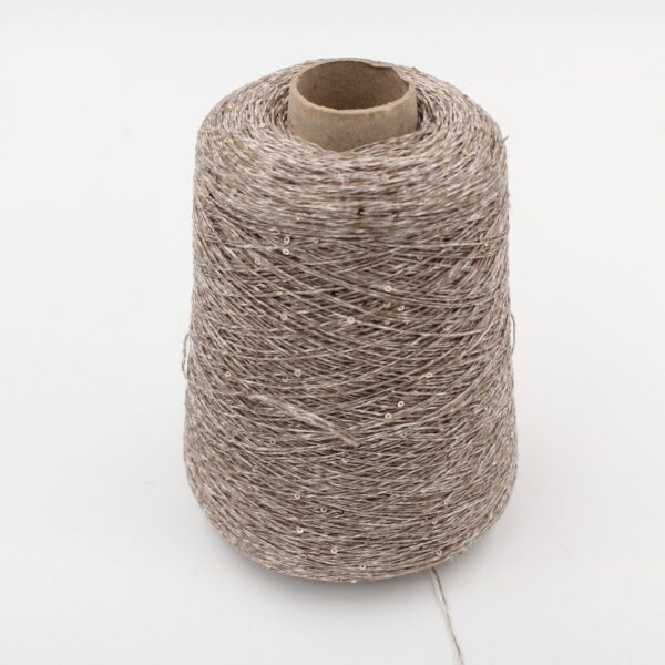 DESERT DIAMANTE 75% lino 25% seta con Paillettes nm 6500 colore cessive rocche 380 gr