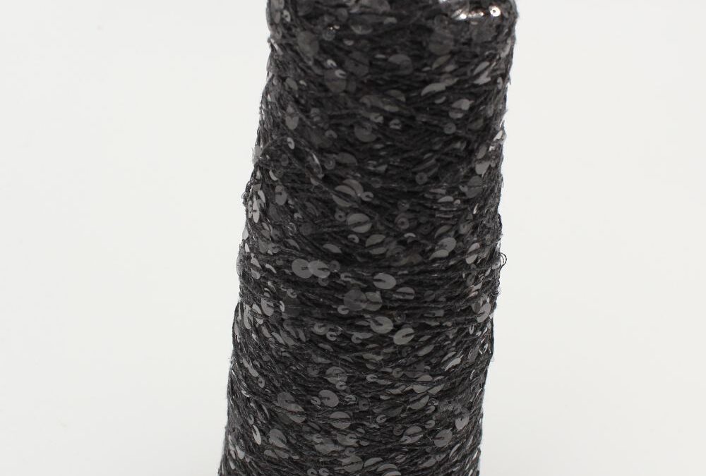 PAILLETTES 50% cotone 50% polyammide nm 3000 colore piombo rocca 200 gr
