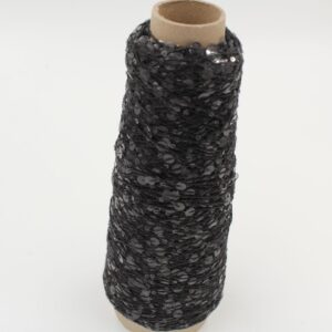 PAILLETTES 50% cotone 50% polyammide nm 3000 colore piombo rocca 200 gr