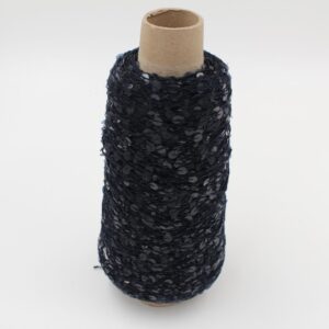 PAILLETTES 50% cotone 50% polyammide nm 7000 colore nero rocca 680 gr