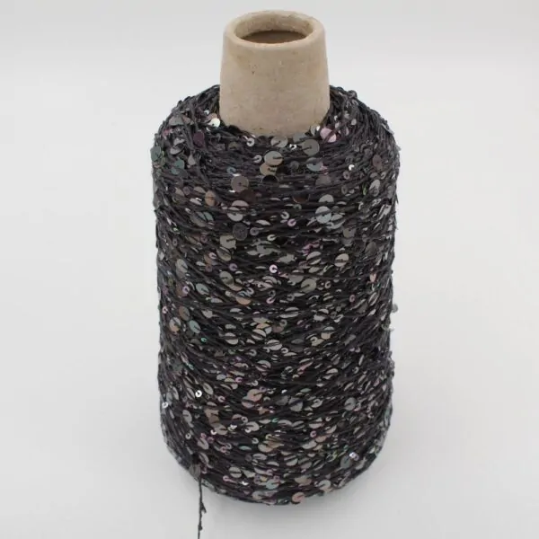 PAILLETTES 50% cotton 50% polyamide nm 7000 color lead cone 520 gr