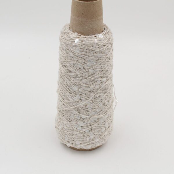PAILLETTES 50% cotton 50% polyamide nm 3000 color oats cone 200 gr