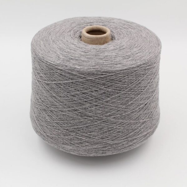 Yarn 2/28 100% Cashmere color light grey cones 590 gr