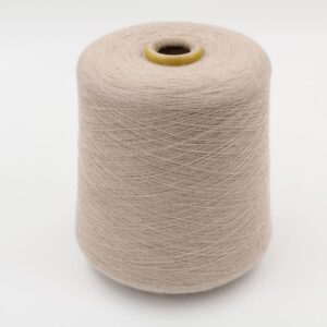 Filato Cashmere 100% nm 2/48 pettinato colore beige melange rocca 560 gr