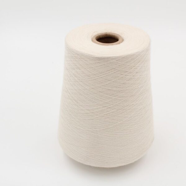 Yarn 100% Cashmere 2/52 color white cones 430 gr