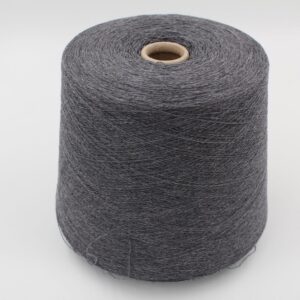 Yarn for knitting machine 2/30 70% merino extrafine 30% cashmere color medium grey cones 540 gr