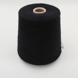 100% Baby Alpaca yarn 2/16 color black cones 500 gr