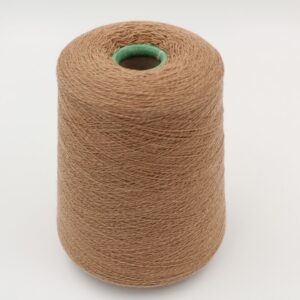 Yarn for knitting machine 2/30 70% merino extrafine 30% cashmere color camel cones 540 gr
