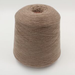 Yarn for knitting machine 2/30 70% merino extrafine 30% cashmere color beige cones 500 gr