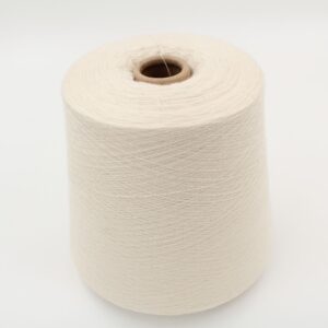 100% Cashmere yarn nm 2/48 combed color natural white cone 520 gr