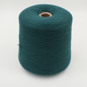 Yarn cashmere 100% 2/26 color dark green cones 470 gr