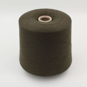 100% Cashmere yarn nm 2/48 combed color ivy green cone 420 gr