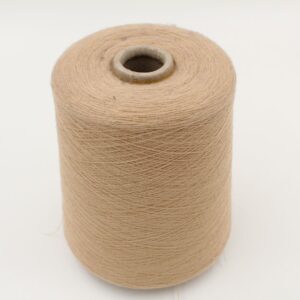 100% Cashmere yarn nm 2/48 combed color beige cone 680 gr