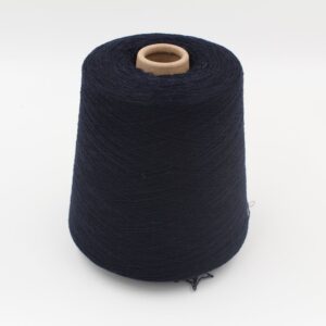 Yarn for knitting machine 2/30 70% merino extrafine 30% cashmere color blue cones 600 gr