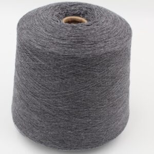 Yarn for knitting machine 2/30 70% merino extrafine 30% cashmere color medium grey cones 530 gr