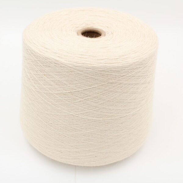 100% Baby Alpaca yarn 2/16 color natural white cones 410 gr