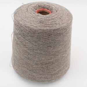 Yarn 2/27 100% Cashmere for knitting machine 12 color grey melange cones 860 gr