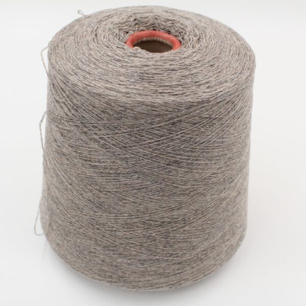 Yarn 2/27 100% Cashmere for knitting machine 12 color grey melange cones 860 gr
