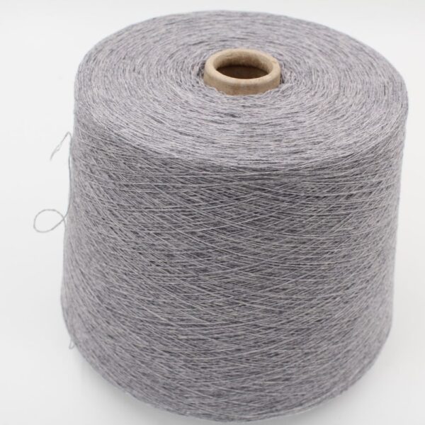 Yarn 2/27 100% Cashmere for knitting machine 12 color light grey cones 510 gr