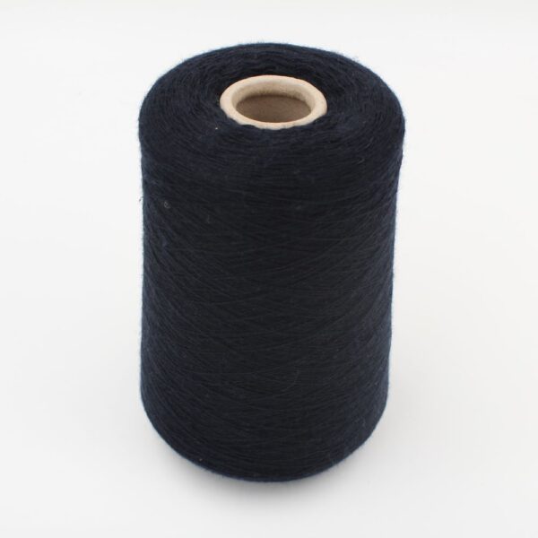 100% Cashmere yarn nm 2/48 combed color blue navy cone 850 gr