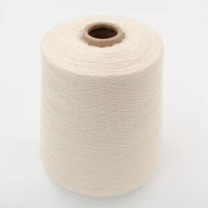 Yarn cashmere 100% nm 2/46 color white cone 790 gr