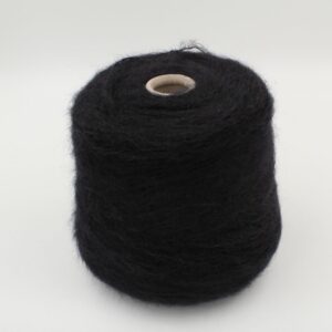 NEWWIG 85% kid mohair 9% poltamide 6% wool merino nm 1/3700 color black cones 500 gr