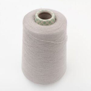 NEW yarn 90% cashmere 10% poliammide nm 2/54 worsted light grey cone 520 gr