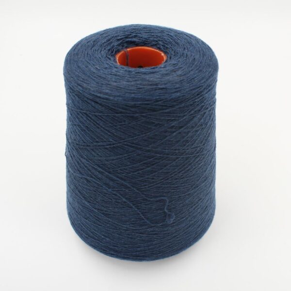 Yarn 2/27 100% Cashmere for knitting machine 12 color blue cones 520 gr