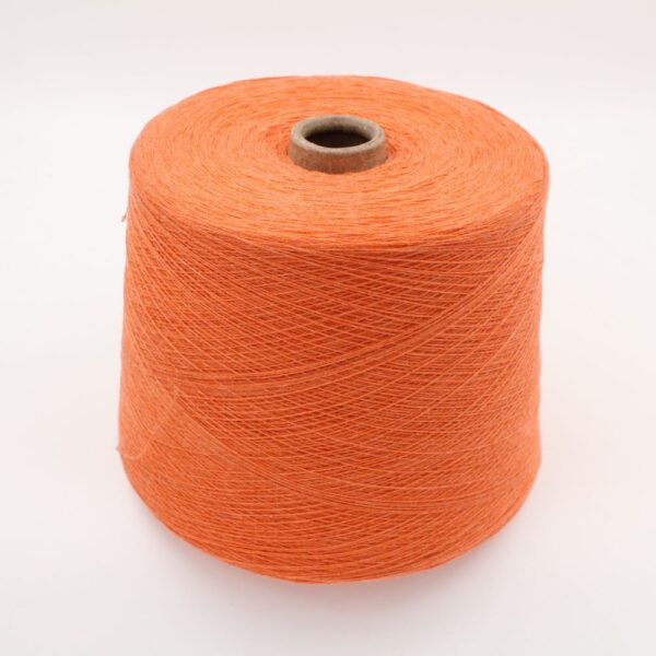 CONCORD yarn cashmere 100% 2/26 color orange cones 500 gr