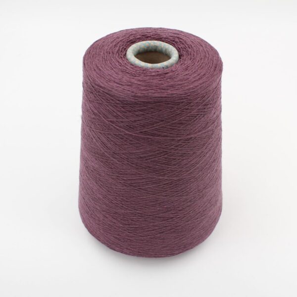 Yarn 2/28 100% Cashmere color bordeaux  cones 470 gr