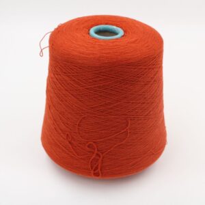 Yarn 2/28 100% Cashmere color orange cones 620 gr