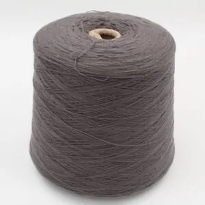 Yarn 2/27 100% Cashmere for knitting machine 12 color medium grey cones 690 gr