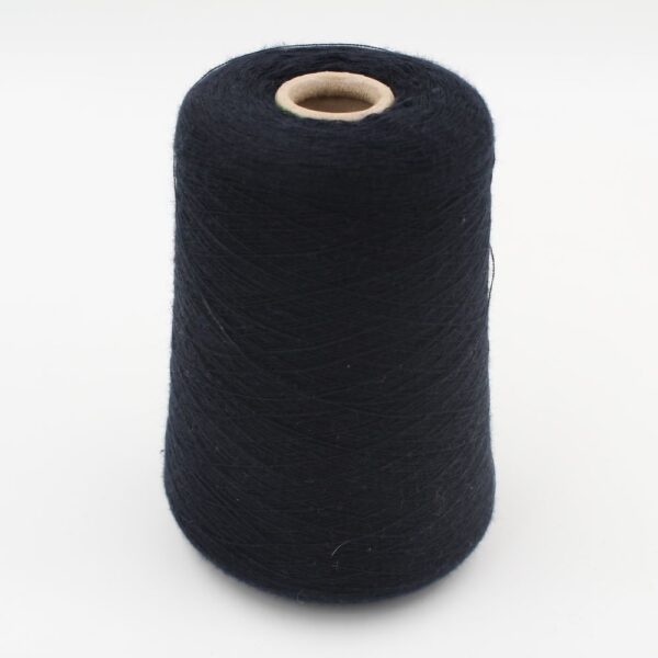 100% Cashmere yarn nm 2/48 combed color blue navy cone 420 gr