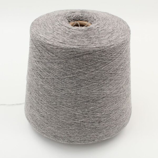 Yarn 2/27 100% Cashmere for knitting machine 12 color light grey cones 500 gr