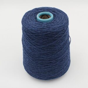 Yarn cashmere 100% nm 4/14 color blue melange cones 460 gr