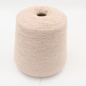 Yarn merino extrafine with paillettes nm 20000 color cream cones 480 gr