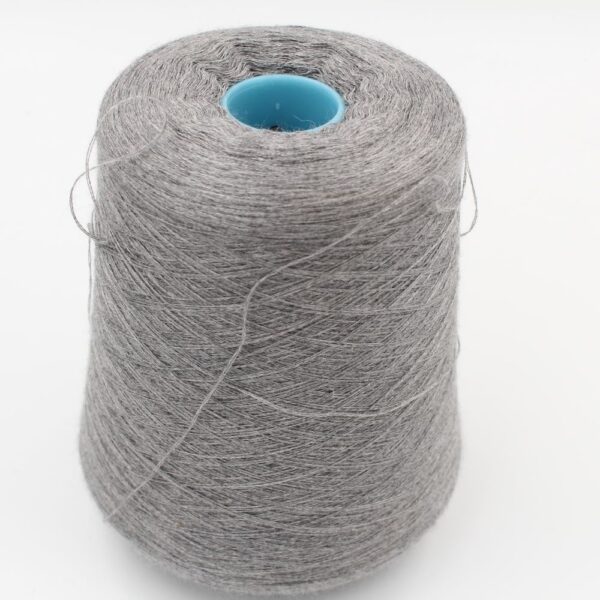 yarn cashmere 70% silk 30% nm 2/58 color medium grey cone 740 gr
