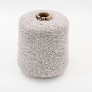 Yarn 2/28 100% Cashmere color pearl grey cones 610 gr
