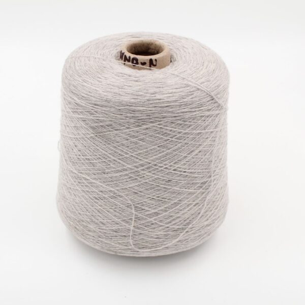 Yarn 2/28 100% Cashmere color pearl grey cones 610 gr