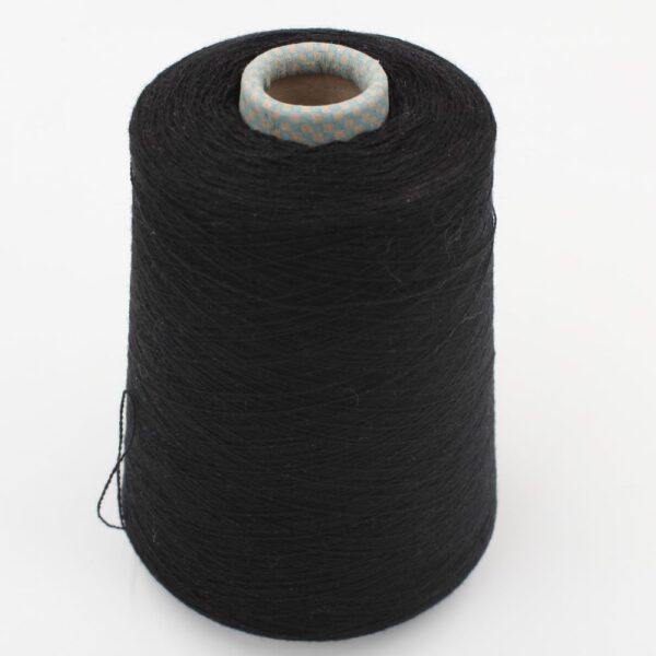 Filato 2/28 100% Cashmere colore nero rocche 400 gr